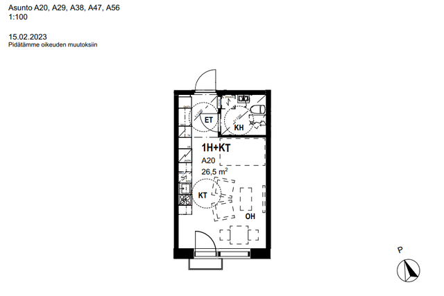 Rental Nokia Keskusta 1 room