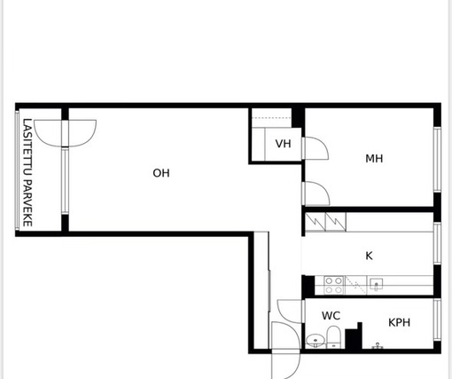 Rental Lempäälä Sääksjärvi 2 rooms