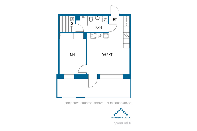 Rental Oulu Pateniemenranta 2 rooms