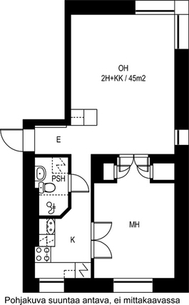 Rental Jyväskylä Rautpohja 2 rooms Julkisivu