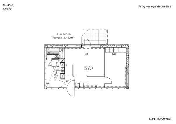 Rental Helsinki Laajasalo 2 rooms Kampanja julkisivu