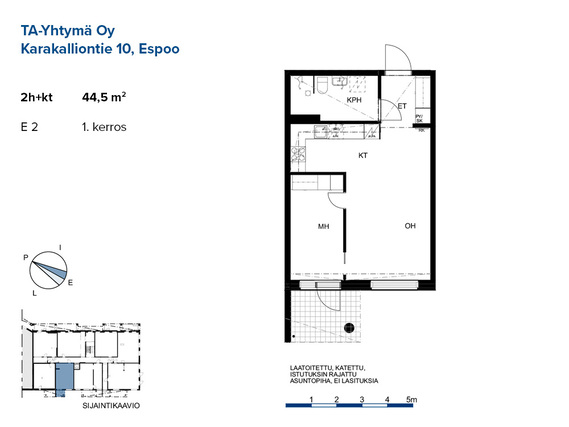 Rental Espoo Karakallio 2 rooms