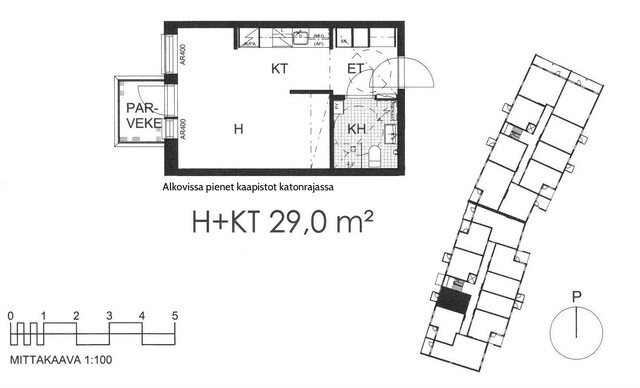 Vuokra-asunto Tampere Härmälänranta Yksiö Yleiskuva