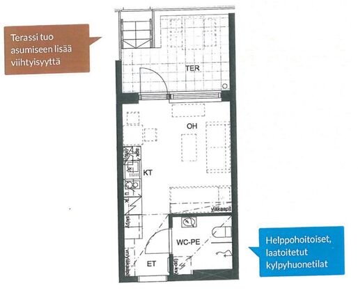 Rental Tampere Härmälänranta 1 room