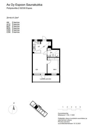 Vuokra-asunto Espoo Saunalahti Kaksio Julkisivukuva