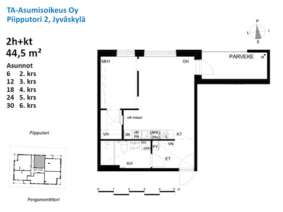 Asumisoikeusasunto Jyväskylä Tourula Kaksio