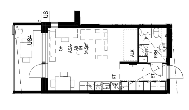 Rental Tampere Haukiluoma 1 room