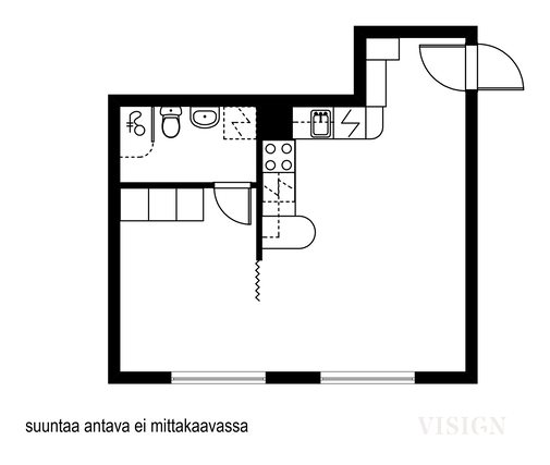 Vuokra-asunto Tornio Palosaari Yksiö