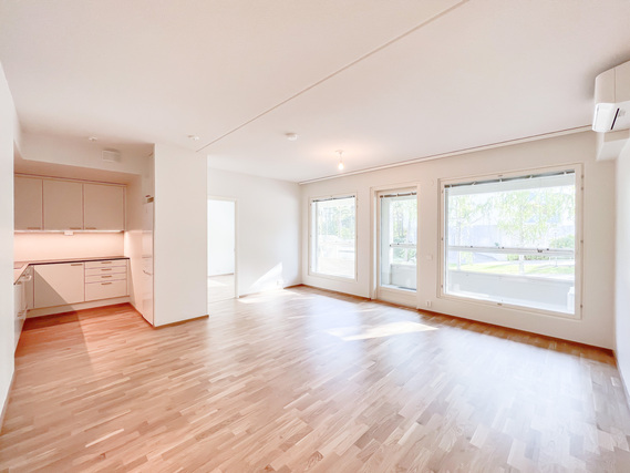 Rental Espoo Tapiola 2 rooms Juuri valmistunut tilava ja valoisa koti todella suurella parvekkeella ja hyvällä sijainnilla!