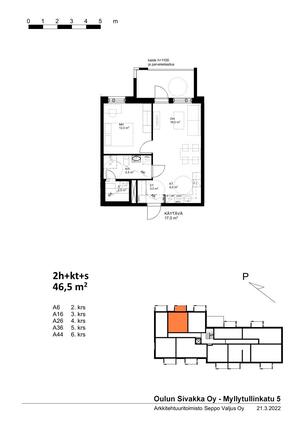 Vuokra-asunto Oulu Myllytulli Kaksio