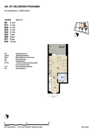 Rental Helsinki Herttoniemi 1 room