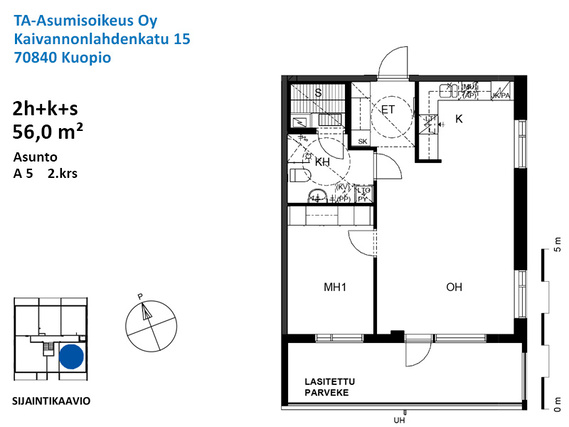 Asumisoikeusasunto Kuopio Lehtoniemi Kaksio