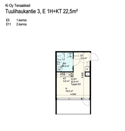 Rental Oulu Kaukovainio 1 room