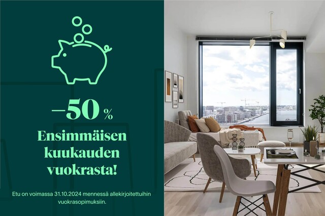 Rental Helsinki Kalasatama 3 rooms -