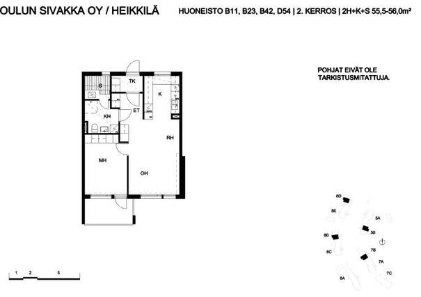 Vuokra-asunto Oulu Heikkilänkangas Kaksio