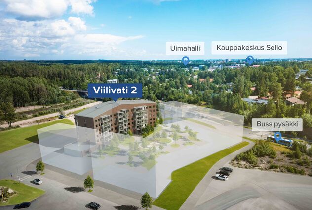 Asumisoikeusasunto Espoo Kilo 4 huonetta