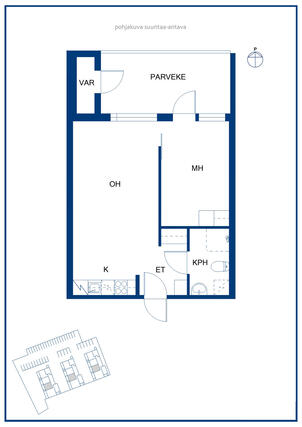 Rental Espoo Saunalahti 2 rooms -