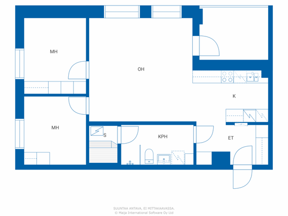 Rental Oulu Toppilansalmi 3 rooms