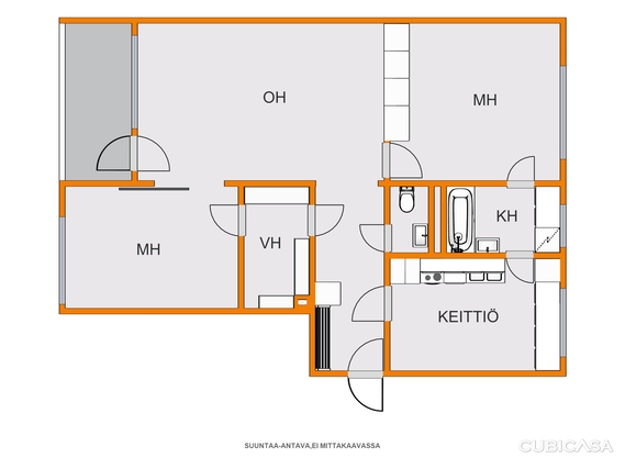 Rental Karkkila  3 rooms Julkisivu