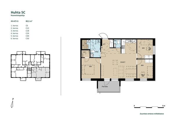 Right of occupancy apartment Jyväskylä Kangasrinne 4 rooms