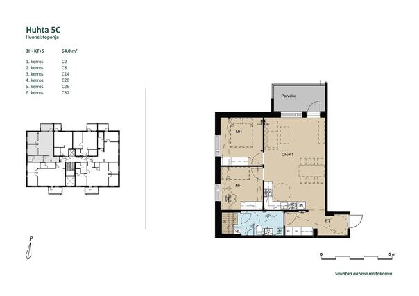 Right of occupancy apartment Jyväskylä Kangasrinne 3 rooms