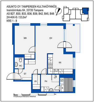 Rental Tampere Hervanta 2 rooms Julkisivu