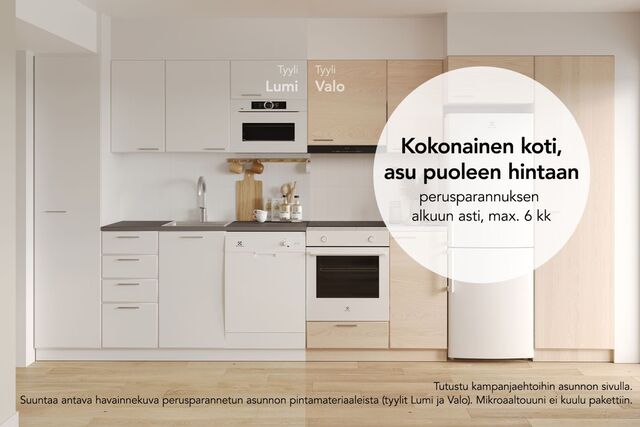 Right of occupancy apartment Lahti Ankkuri 3 rooms