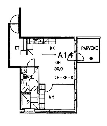 Right of occupancy apartment Vantaa Rekola 2 rooms