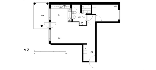 Rental Helsinki Vuosaari 2 rooms Vrkuja A   2  Villiruusunkuja 3 A 2