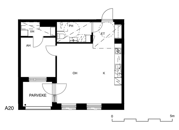 Rental Vantaa Kivistö 2 rooms A 20  Spinellikuja 1 A 20