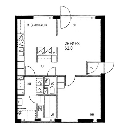 Right of occupancy apartment Espoo Puolarmetsä 2 rooms