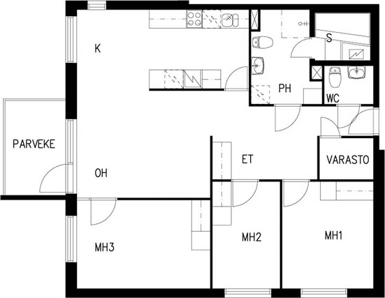 Rental Espoo Kilo 4 rooms