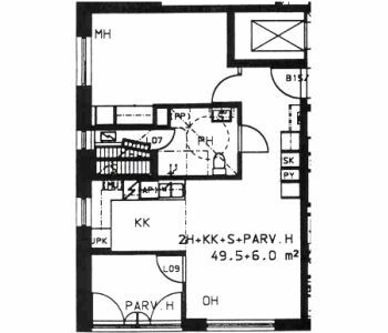 Right of occupancy apartment Jyväskylä Kekkola 2 rooms