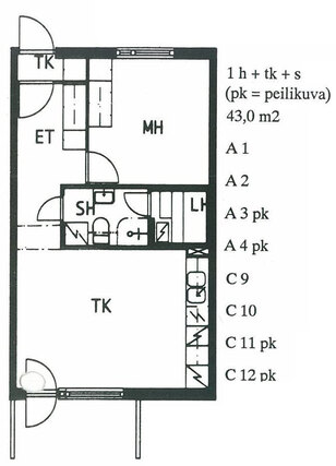 Right of occupancy apartment Vantaa Asola 2 rooms