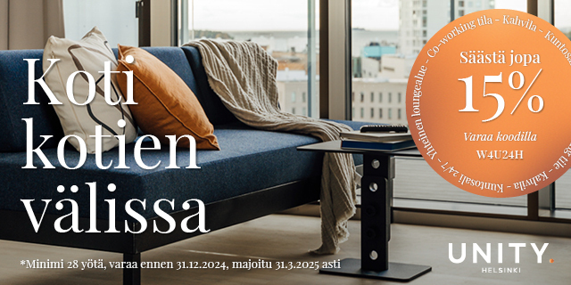 Rental Helsinki Jätkäsaari 1 room Talvitarjous*: Säästä jopa 15 % majoituksestasi ja varaa UNITYn sivuilta koodilla W4U24H!