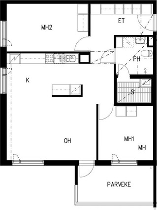 Right of occupancy apartment Lahti Asemantausta 3 rooms