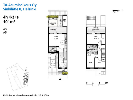 Right of occupancy apartment Helsinki Mellunkylä 4 rooms