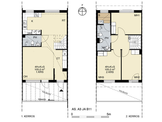 Right of occupancy apartment Espoo Kauklahti 4 rooms