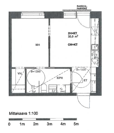 Rental Helsinki  2 rooms Julkisivukuva