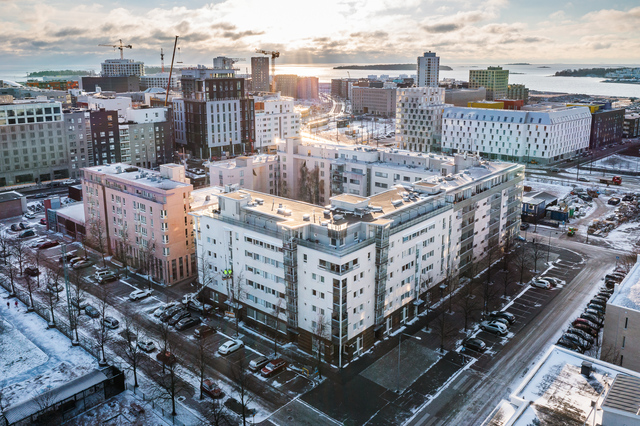 Vuokra-asunto Helsinki Jätkäsaari 3 huonetta Julkisivu