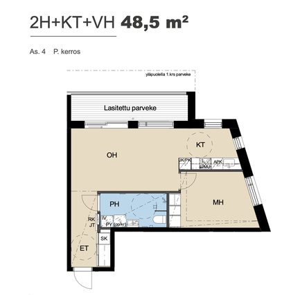 Vuokra-asunto Tampere Ranta-Tampella Kaksio