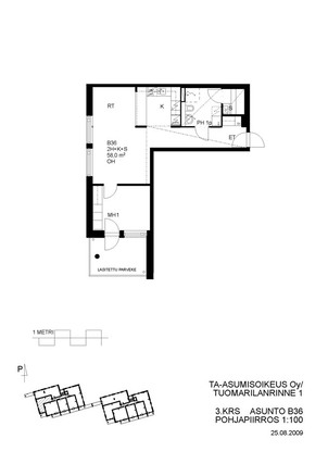 Right of occupancy apartment Espoo Espoon keskus 2 rooms