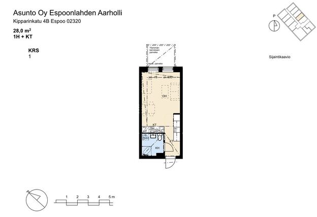 Vuokra-asunto Espoo Espoonlahti Yksiö Kampanjakuva