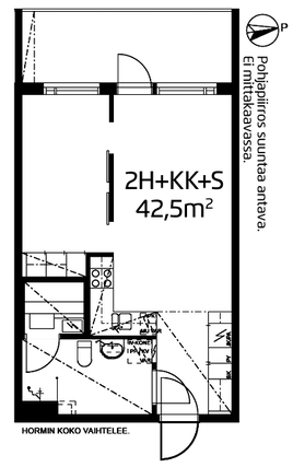 Rental Oulu Limingantulli 2 rooms Julkisivukuva