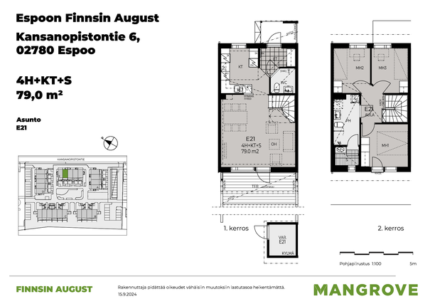 Vuokra-asunto Espoo Espoonkartano 4 huonetta