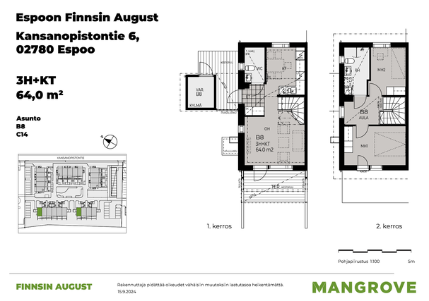 Vuokra-asunto Espoo Espoonkartano 3 huonetta