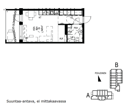 Vuokra-asunto Tampere Haukiluoma Yksiö