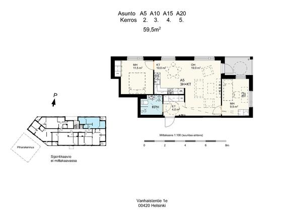 Right of occupancy apartment Helsinki Kannelmäki 3 rooms