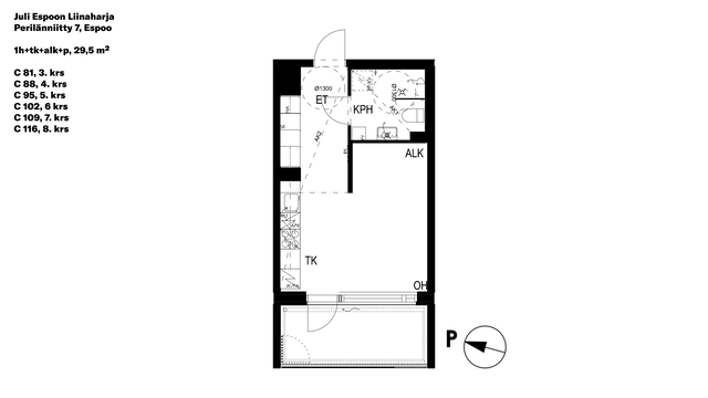 Rental Espoo Vermonniitty 1 room