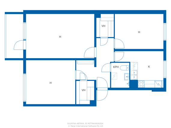 Rental Kuopio Kelloniemi 3 rooms